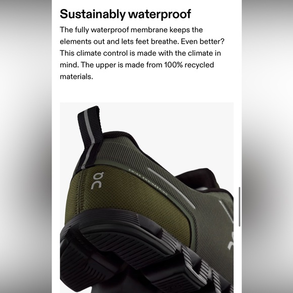 On Cloud 5 Waterproof Men’s Shoes Size 12 Black Performance Running Gently Used - Picture 12 of 16